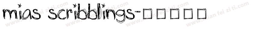 mias scribblings字体转换